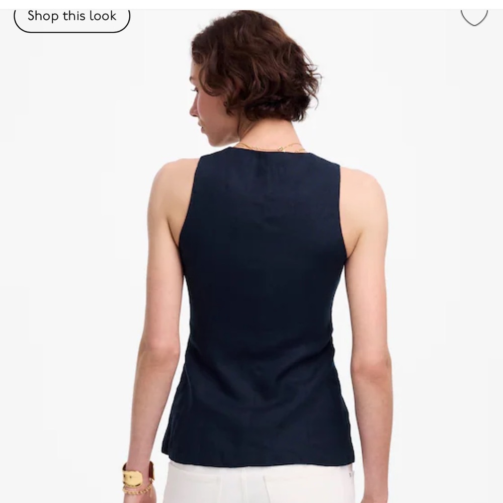 Madewell Black Scoop vest -NWOT - Picture 6 of 6